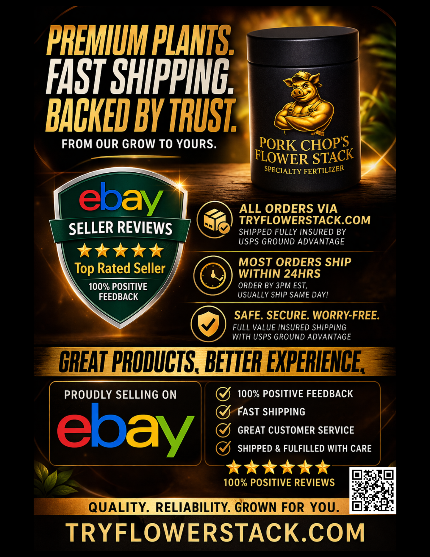 Pork Chop's Flower Stack